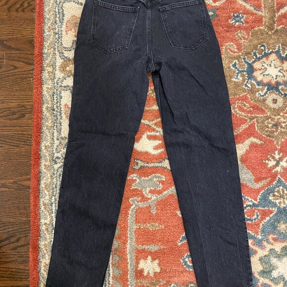 Aritzia Denim Forum The Boyfriend High Rise Loose Denim Slouch Jean Black 24 - Picture 3 of 4